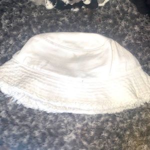 All white denim forever 21 bucket hat